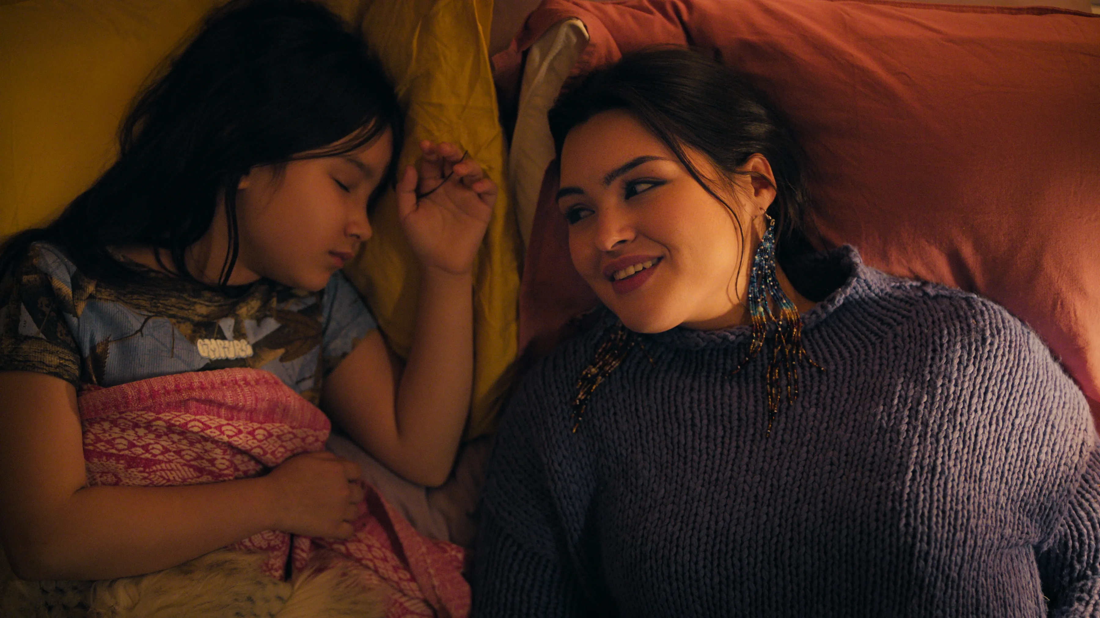 Keira Cooper and Anna Lambe in North of North season two. Photo courtesy of CBC, APTN and Netflix