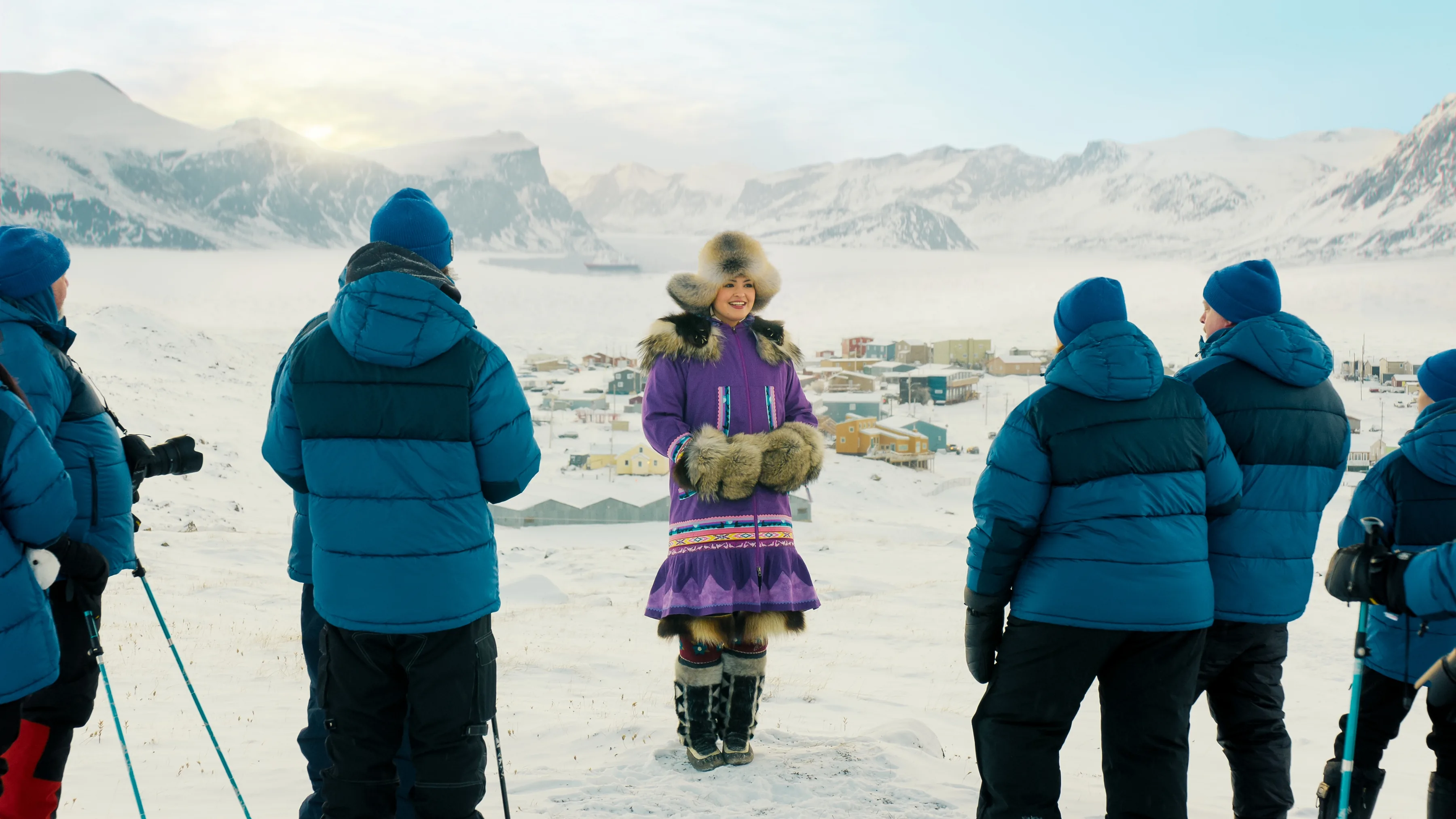 Anna Lambe as Siaja in North of North season two. Photo courtesy of CBC, APTN and Netflix